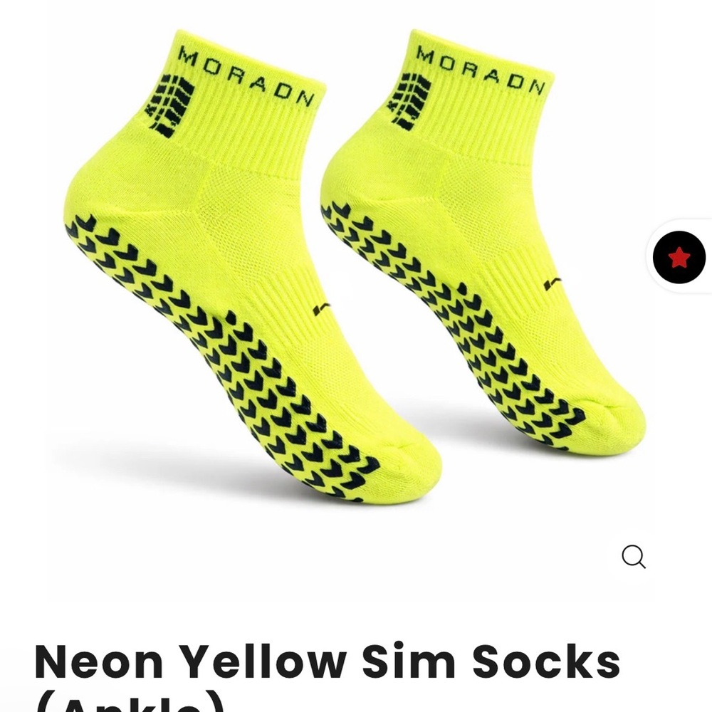 Black and Yellow Non-Slip Socks